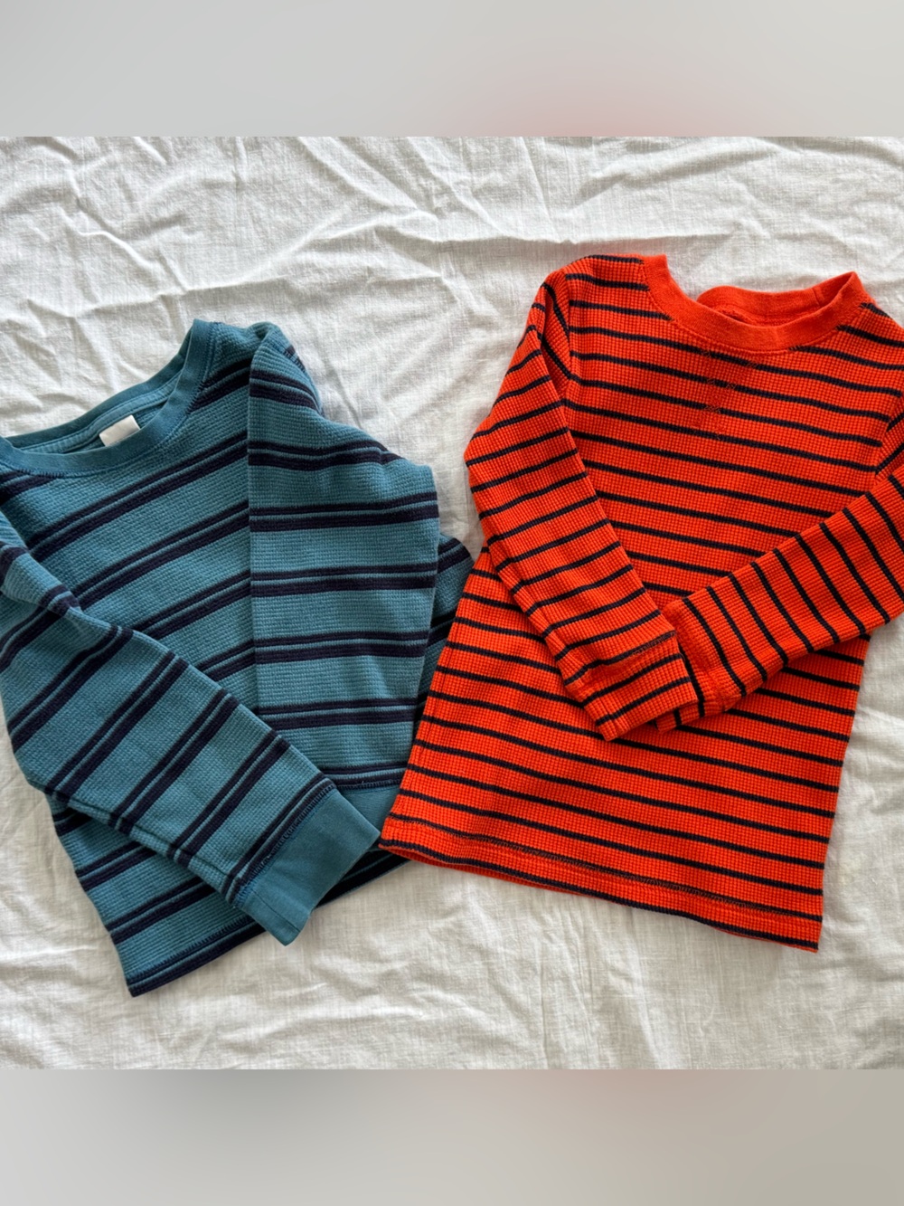 Toddler Boy Duo: Children's Place and Gymboree Striped Long-Sleeve Thermal tops